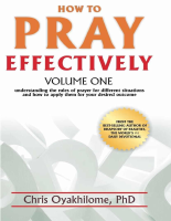 How to Pray Effectively - Chris Oyakhilome.pdf